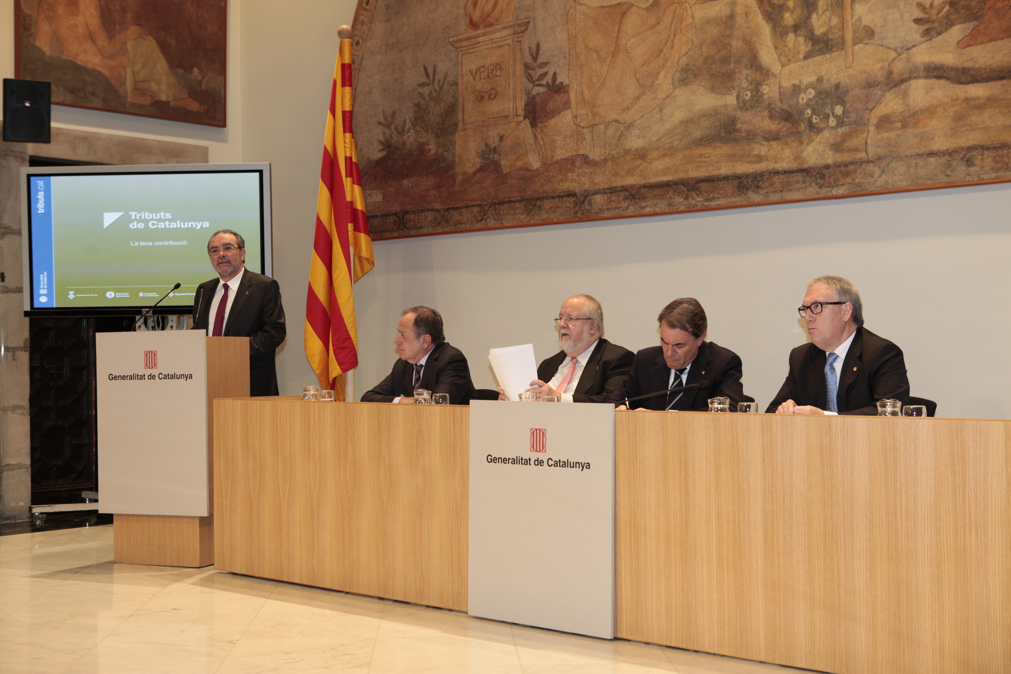Presentación del portal Tributs de Catalunya